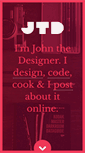 Mobile Screenshot of johnthedesigner.com